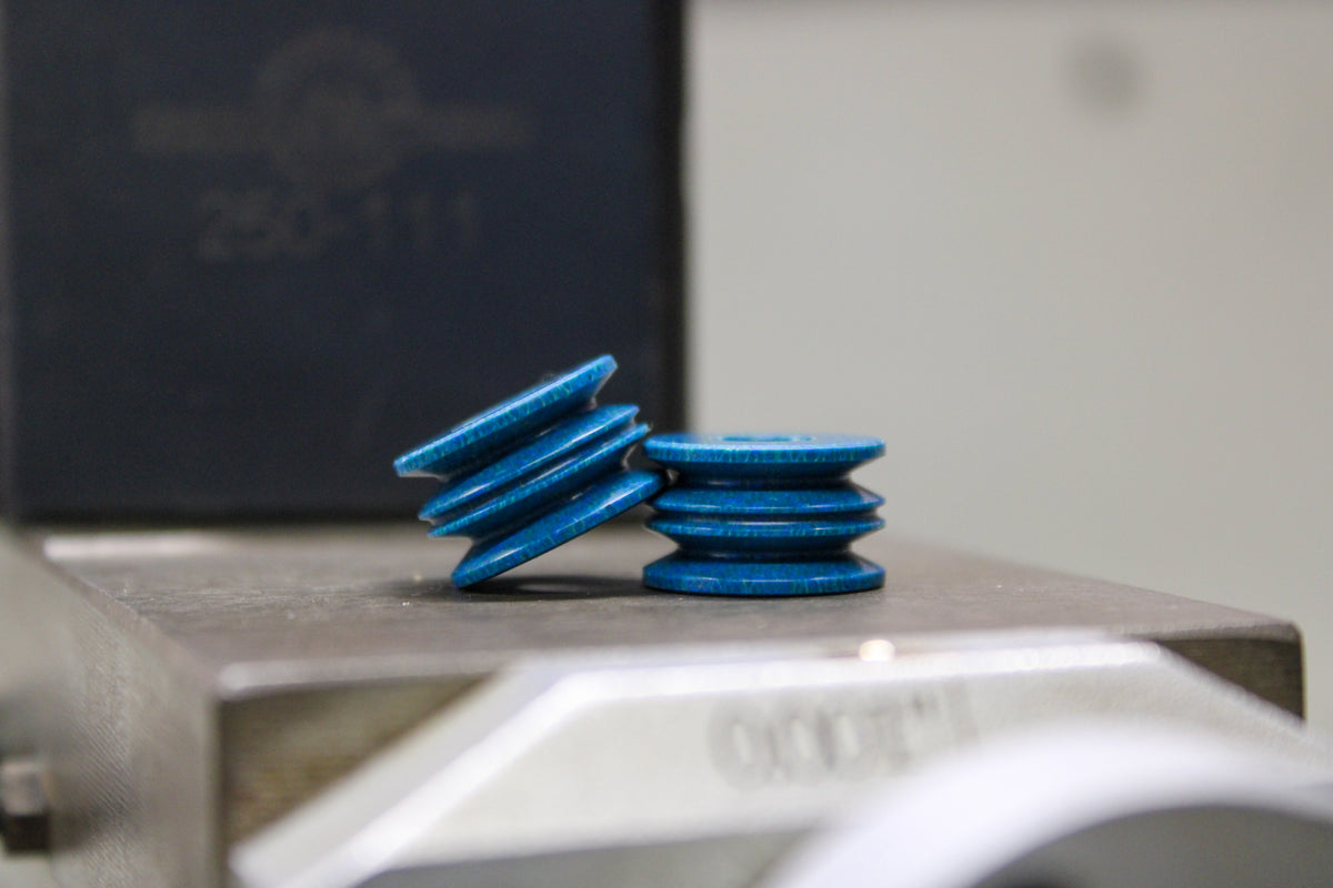 Blue Canvas Micarta Mini Bead