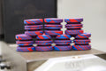 Crimson Blue Antimascus Thick Mini Bead