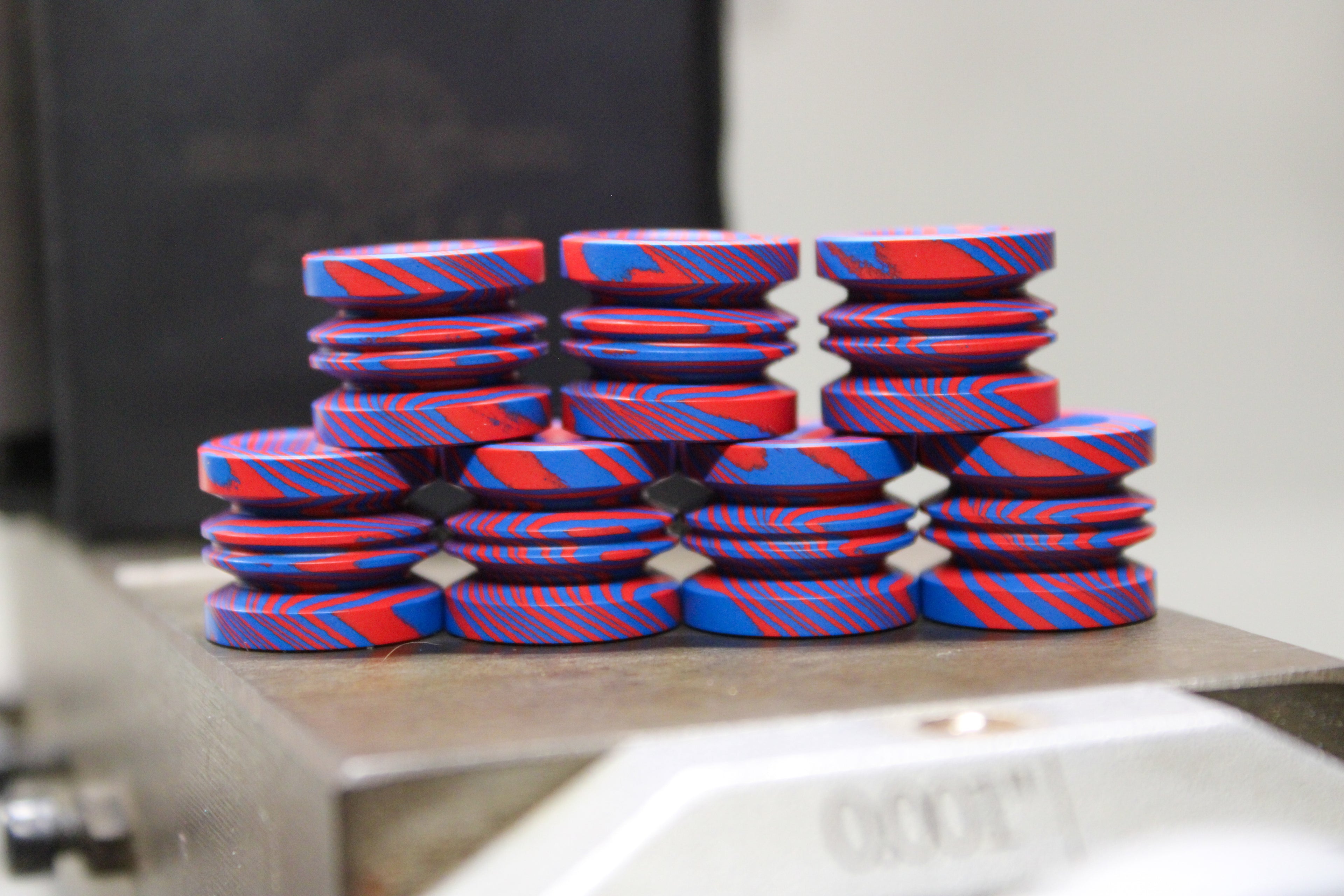 Crimson Blue Antimascus Thick Mini Bead
