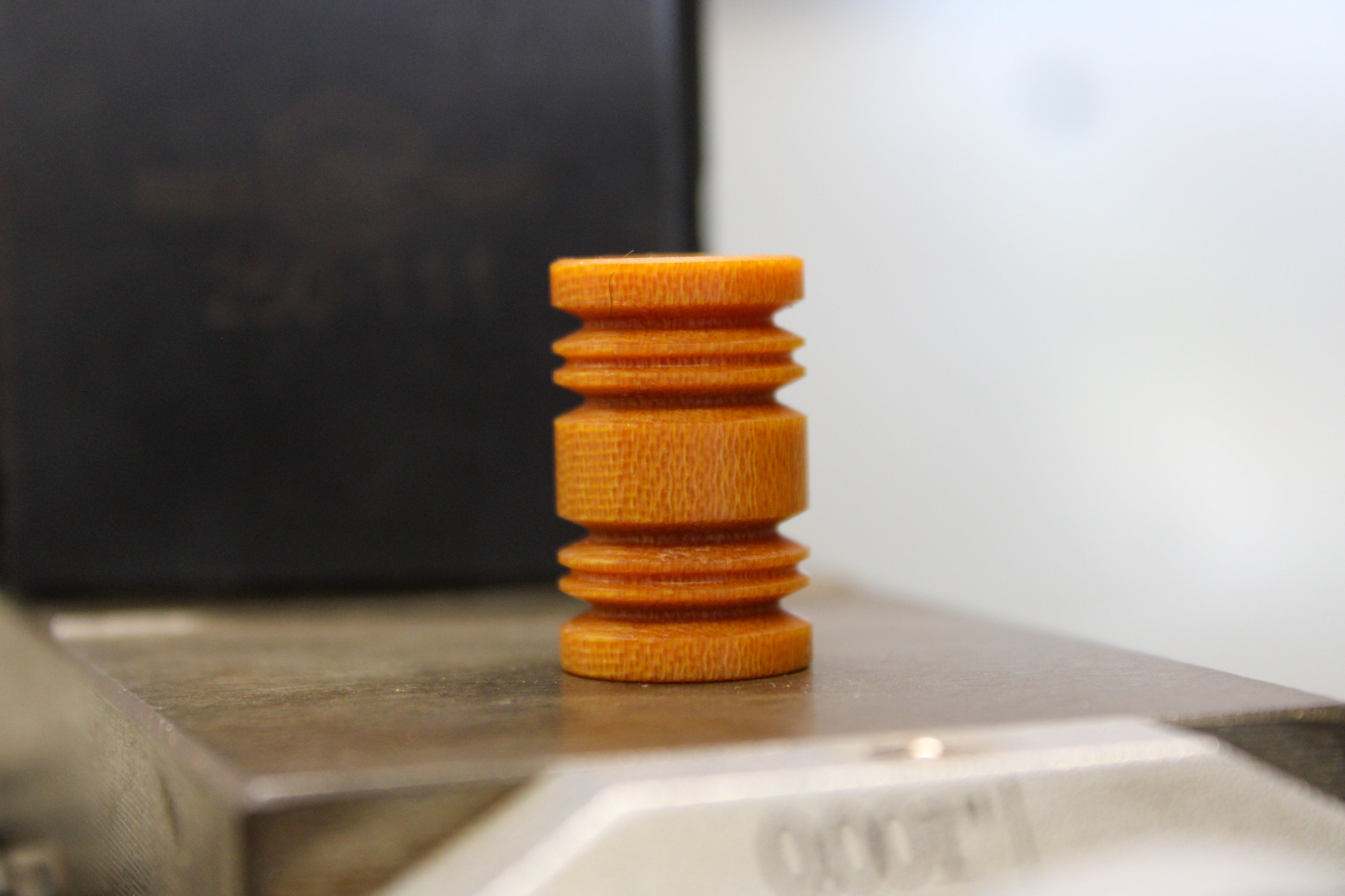 Butterscotch canvas micarta XL Bead