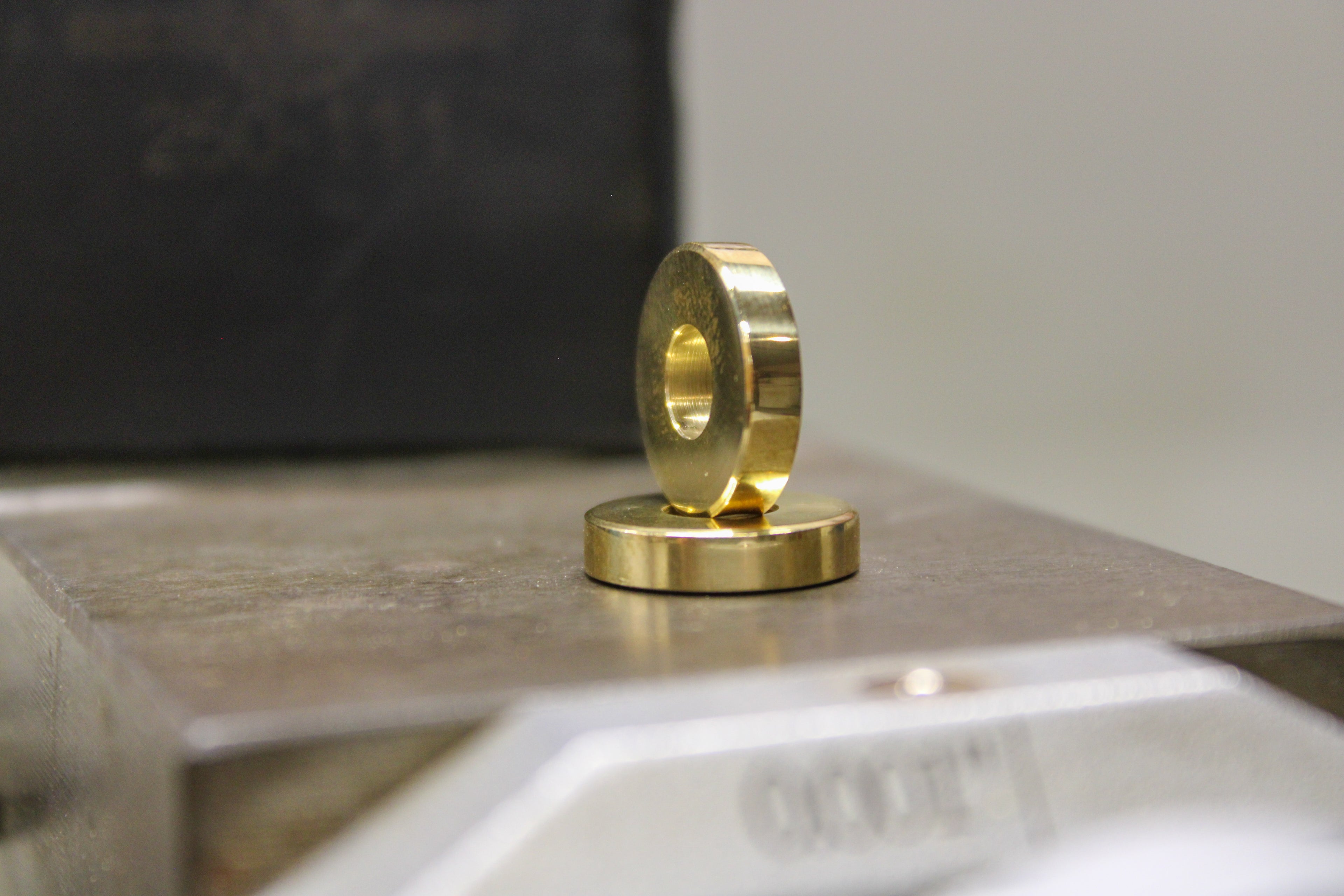 Smooth Brass Spacer Pair
